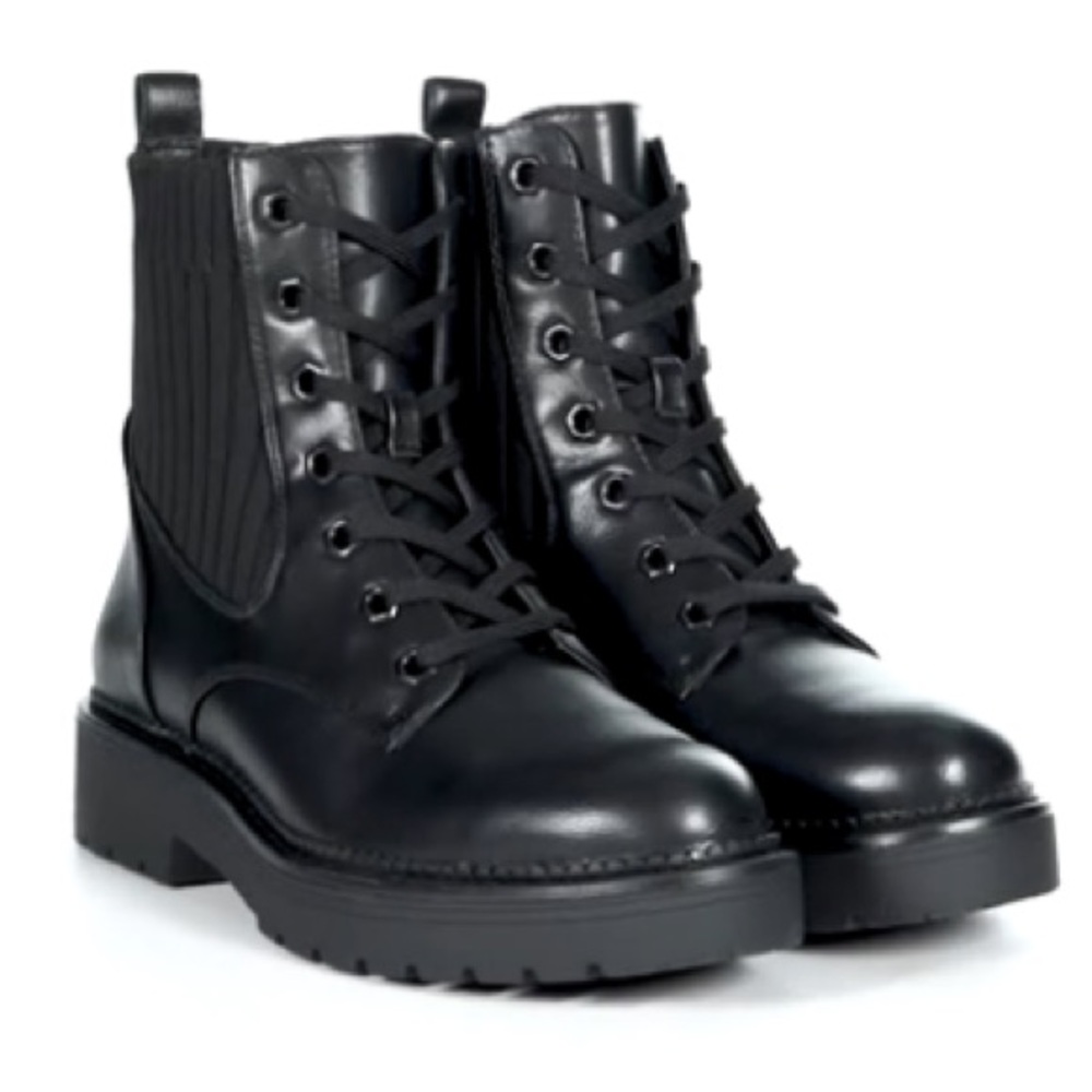 🆕 Nordstrom XAPPEAL Hannah Women's Chunky Platform Lug Sole Black Combat Boots